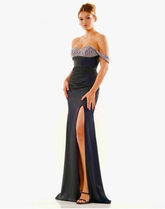 Beaded Satin Lycra Dress Style 3314