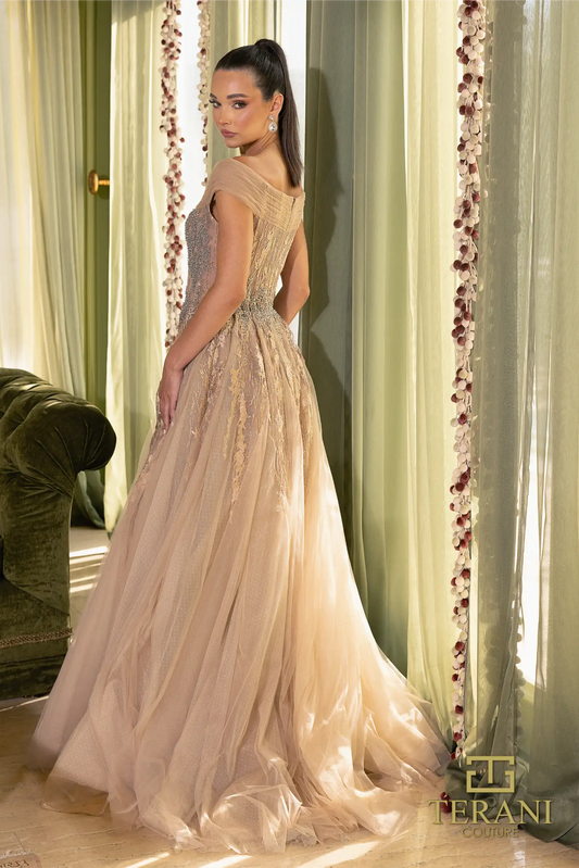 Tulle Off-Shoulder Sweetheart Ballgown Dress Details Style 242M3347