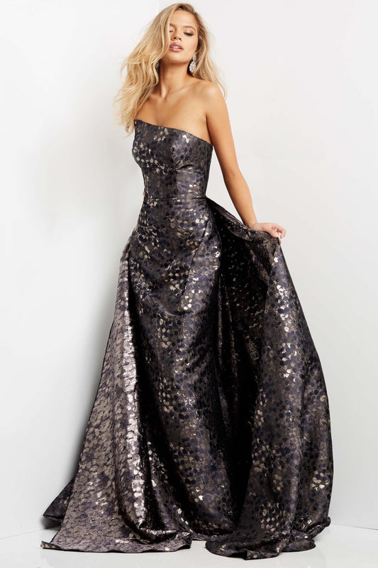 Strapless Straight Across Neckline Dress Style 06255