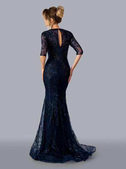Lace Mermaid Evening Gown Style 23310