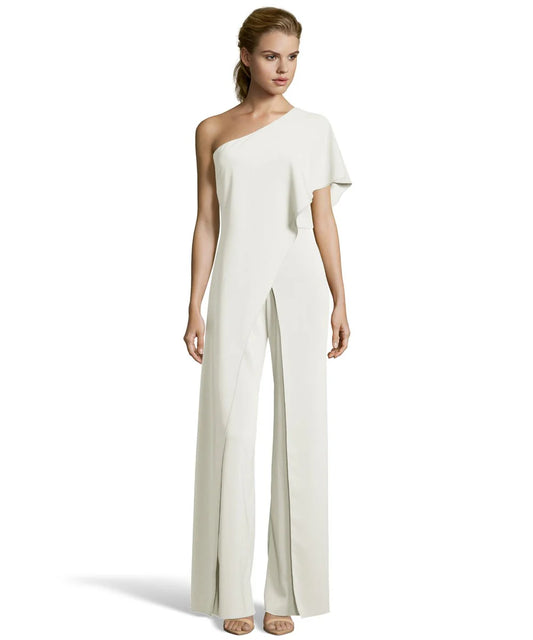 Neyom - One Shoulder Asymmetrical Jumpsuit - 11651