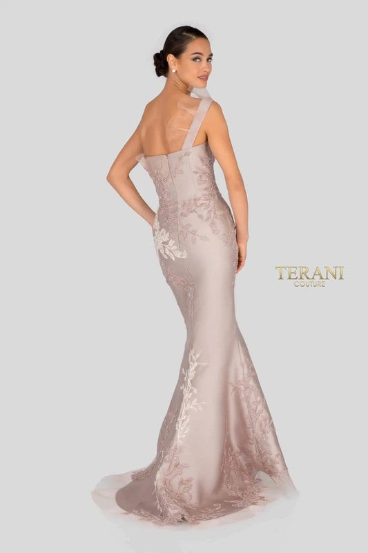 Terani - Embellished One Sleeve Evening Gown – 1911E9095