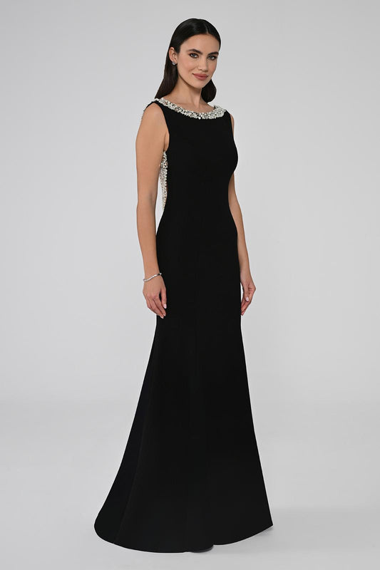 Beaded Back Elegance Evening Gown Style B6756