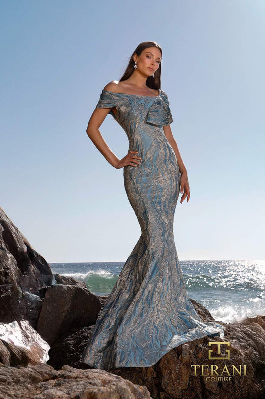 Terani -  Bodycon Long MOB Dress - 252M5520