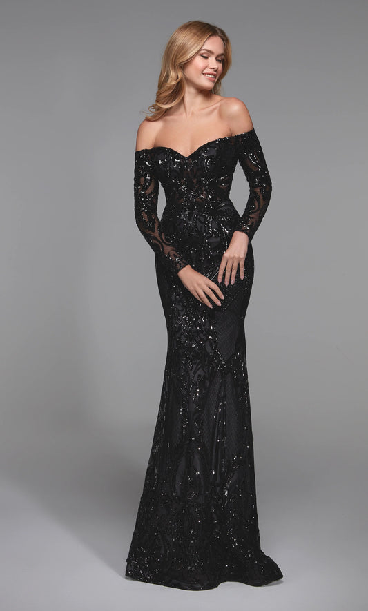 Formal Dress Long Sexy Dresses Off The Shoulder Fit N Flare Style 27544