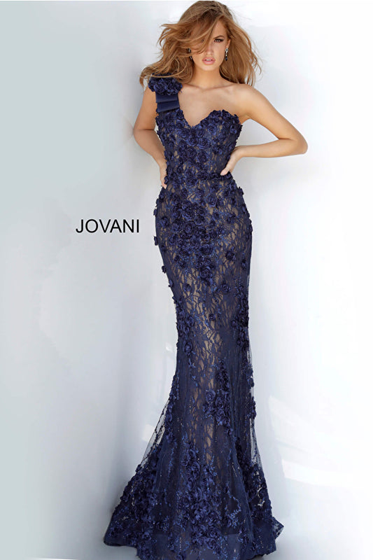 Jovani - Robe asymétrique ornée - 3375