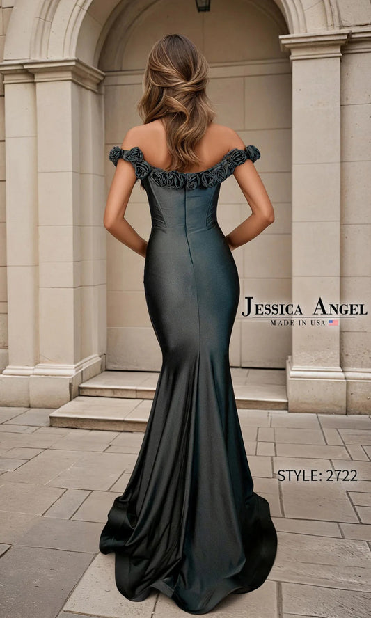 Off The Shoulder Corset Bodice Dress Style JA2722