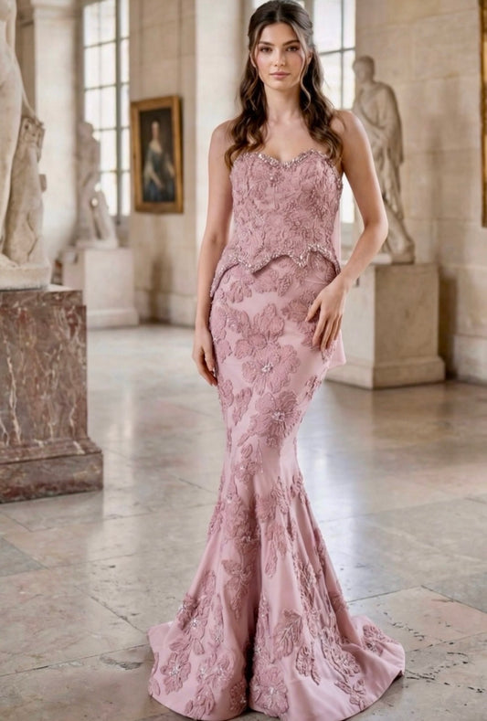 In Couture - Embellished Mermaid Gown - 6285