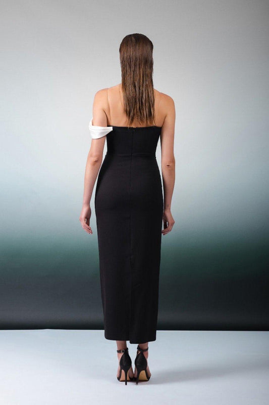 One Shoulder Asymmetrical Dress Style 8095